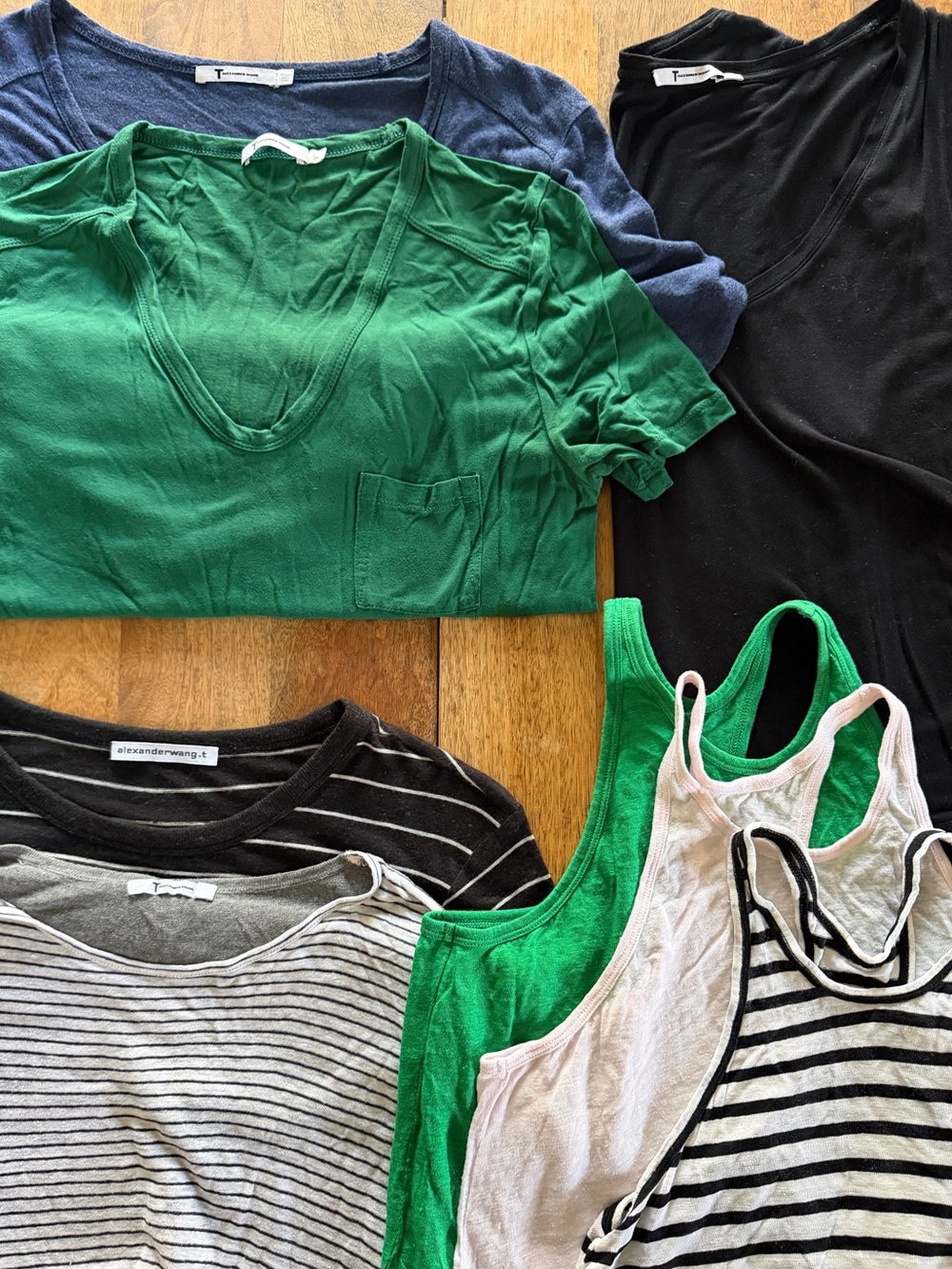 LOT of 8 T by Alexander Wang tops, mostly MED